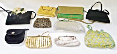 Large collection of assorted evening bags and clutch bags (2 boxes)