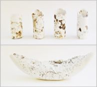 Contemporary five-piece ceramic sculpture by
Anete Redegin