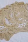 A large undyed lace collar