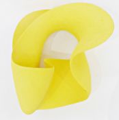 ARR
Merete Rasmussen yellow ceramic helical wall sculpture, 42cm diameter approximately
Rasmussen