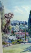 Watercolour 
Ann Dorrien Smith
Garden scene, signed, 51 x 32cm