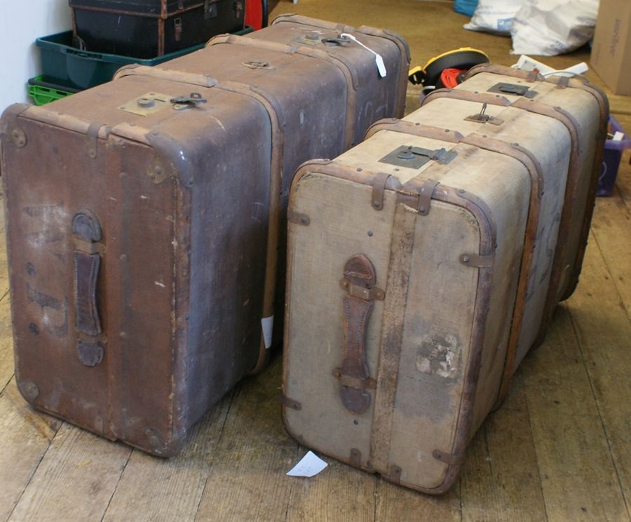 Two vintage liner trunks (2)