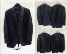 Gentleman's dinner suits, including Moss Bros. and Burton and one dinner jacket by Pierre Balmain (