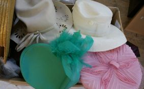 Large quantity of assorted hats (2 boxes)