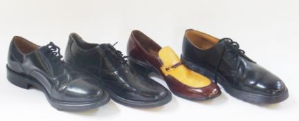 Quantity of men's brown leather shoes, to include Loake Shoemakers, Bally and others, various