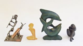 Four small various sculptures