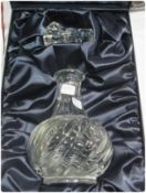 Stuart crystal decanter, in original box