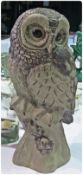 Poole pottery model owl by B. Linley-Adams, 32cm high