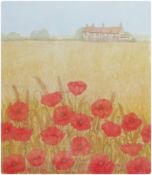 Two various hunt coloured prints
Poppies in Field, limited editions