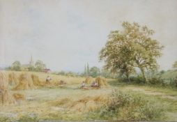 Watercolour
19th century English School 
Henry John Kinnaird
Rural farming scene "A Suffolk