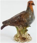 Meissen porcelain model of partridge no. inscribed to base 2475, with blue crossed swords marked,