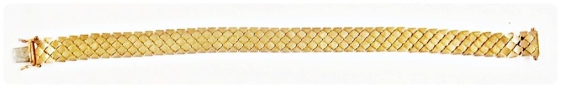 9ct gold pattern bracelet, 22.6 grams approximately