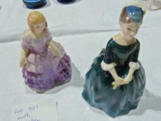 Royal Doulton figures "Rose" and "Cherie" (2)