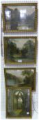 Watercolour drawings
Willis Pryce
Mountainous landscapes by a river, two signed lower right, one