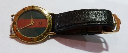 Gucci watch, with leather strap