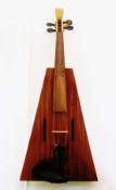 Trapezoidal three-quarter violin, made by Ronald Roberts, February 1974