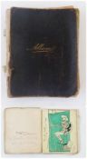 Autograph scrap book including signature of "Buffalo Bill Cody" and Edwardian actors from The