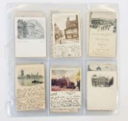 LONDON (48 cards) mainly court cards, Vignettes, Pre-1900 41 cards. Victorian Embankment,