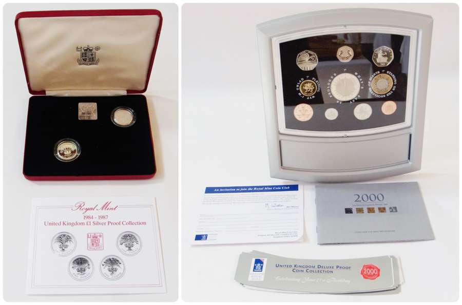 United Kingdom 2000 proof set, coins of the new millennium, boxed in case of issue together with a