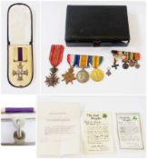 WWI military cross group of five, awarded to Captain Walter Sparks, Royal Irish Fusiliers 1914-15,