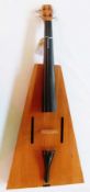 Trapezoidal viola, made by the UK's pioneer luthier, Ronald Roberts, December 1972