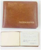 Signed autograph album, various signatures, one dated 1959