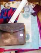 A quantity of Masonic memorabilia to include sashes, medal, leather satchel for Bro. W.S. Dale