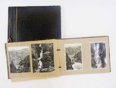 Two albums of photographs and postcards relating to Switzerland
