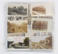 CHELTENHAM (24 cards) Railway views (6) and staff including RP Charlton Kings Station. 1906 St