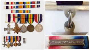 WWI military cross group of five to Captain M.B. Brown, Honourable Artillery Company 1914 star