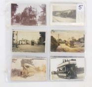 CHELTENHAM AREA (24 cards) Many RPs in GOOD condition. Trams (14) Charlton Kings, Prestbury, Cleeve