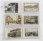 GLOUCESTER & AREA (25 cards) Tram Trial Run RP 5/4 1904, Inauguration Tram 3/5/1904 at Wootton