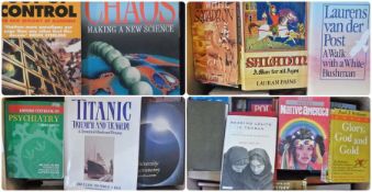 Large quantity of hardback and paperback books, on various subjects including:- Titanic, History,