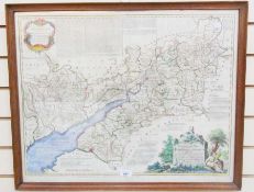 Handcoloured map
Bowen, Emmanuel
"An Accurate Map of the Counties of Gloucestershire and Monmouth
