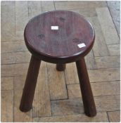 Pair modern mahogany bedside tables, two stools and a garden fold-out seat