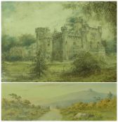 Watercolour drawing 
Freddy Searle 
Moorland landscape and 
Watercolour drawing 
Unattributed