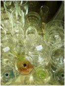 Quantity of various drinking glasses and bowls and two vases (1 box)