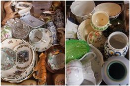 Quantity of assorted china, including Royal Worcester, Wedgwood, vases, Carlton ware, Aynsley,