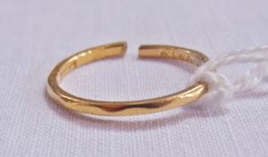 22ct gold wedding ring (af)