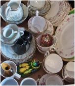 Assorted Royal Osborne teaware, Noritake style teaplates, cups, saucers etc. and other ceramics (1