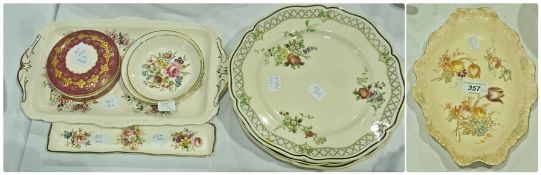 Pointons, Stoke on Trent, trinket dish, quantity Royal Worcester trinket dishes and a Royal