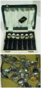 Various assorted souvenir spoons and set of boxed teaspoons (1 box)