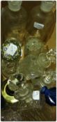 Assorted scent bottles, two paperweights and various other items (15)