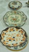 Knight Elkin and Co, Foley Ironstone plate and cover (af), Flower Vase, K and Co, Late Mayers set of