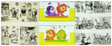 Quantity of original artwork for children's books, unframed
