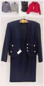 Versace Jeans Couture Prince of Wales check suit, gilt Versace buttons, size 28, an Armani