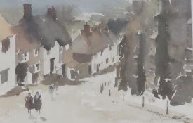 Watercolour
John Yardley 
Street scene, signed and framed, 27 x 37cm