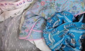 Assorted slips and petticoats including a swimsuit, printed with 1977 The Queens Silver Jubilee (1