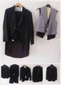 Western & Western, 13 High Street, Eton morning three-piece suit, two waistcoats, a blue wool