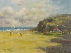 Oil on board
T. A (?) (Twentieth century)
Coastal study, signed, 30 x 40cm